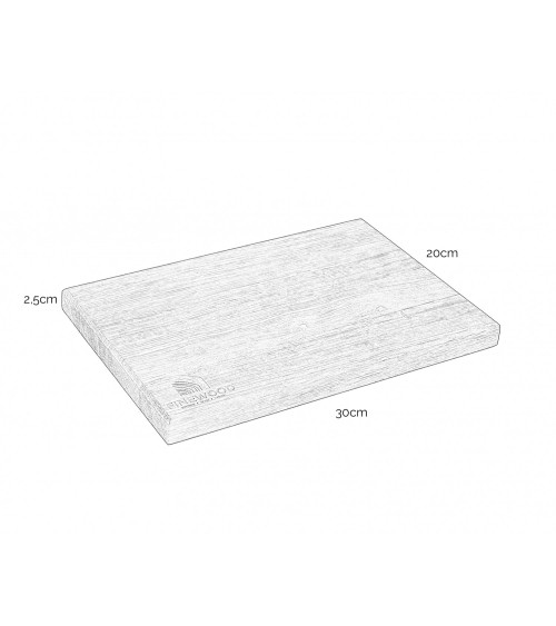 Drewniana deska śniadaniowa klon 20x30x2,5