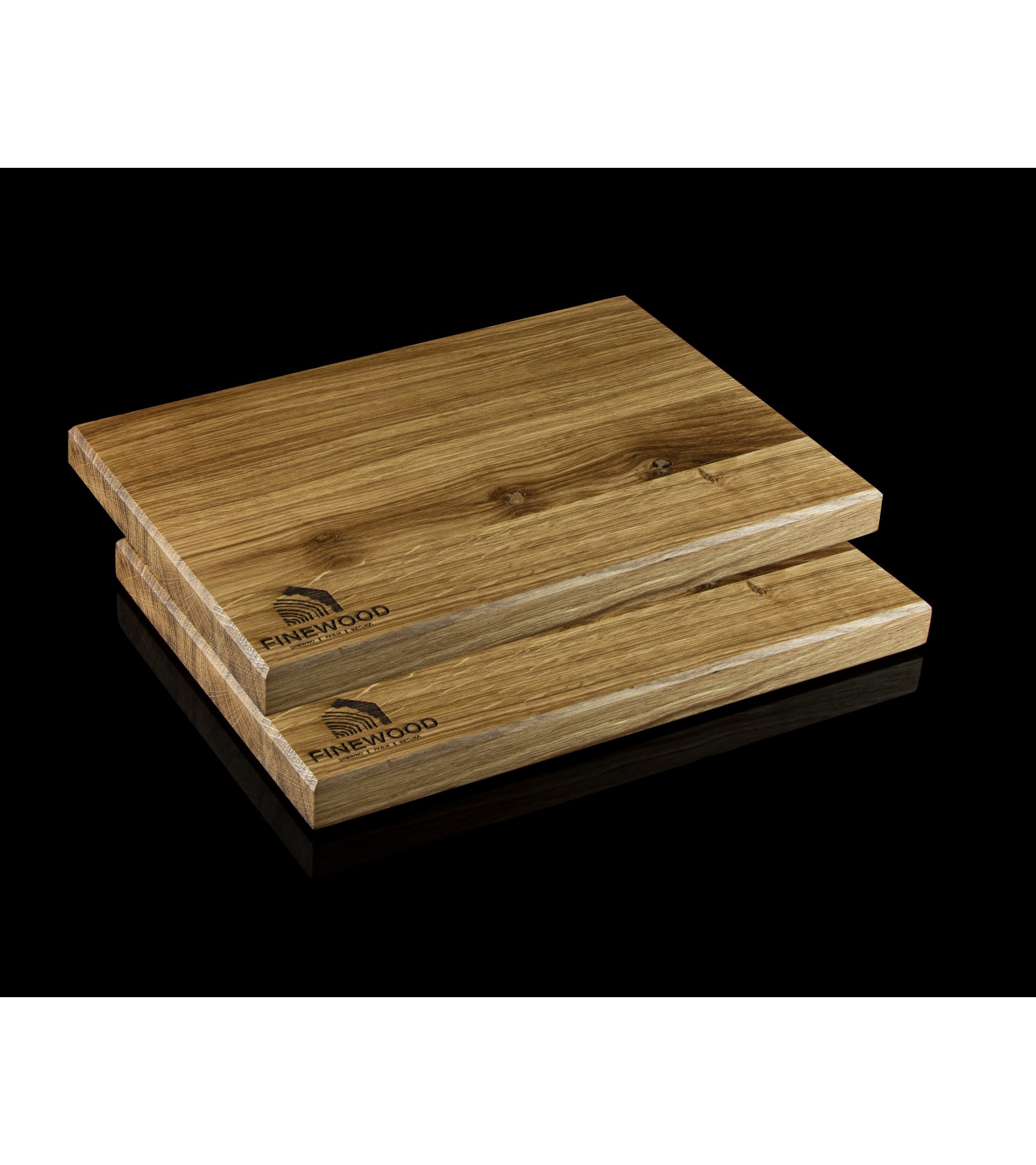 Drewniana deska śniadaniowa dąb 20x30x2.5 2 sztuki